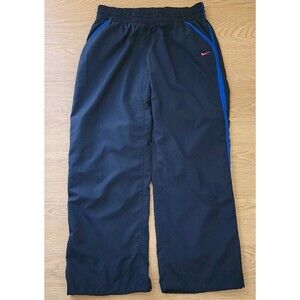 Vintage Nike Track Pants Womens Size XL Blue Wide Leg Mesh Lined Y2K Style